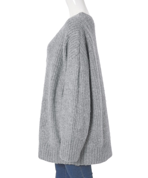 「fifth」 ニットカーディガン MEDIUM グレー レディース_画像6