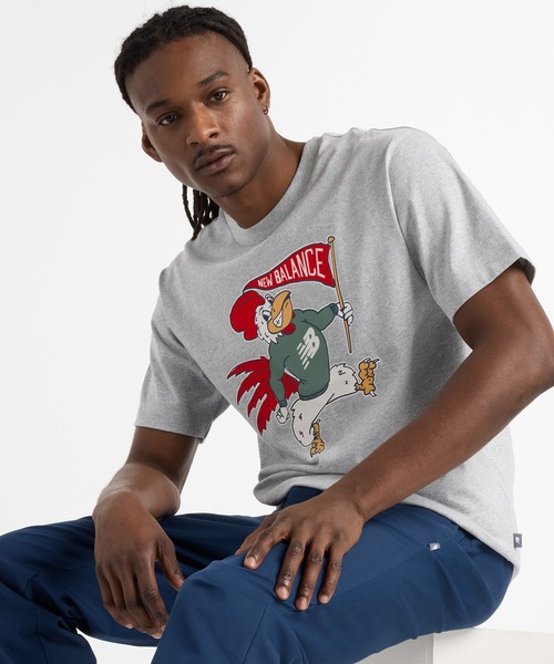 New Balance tシャツ Athletics Mascot ショートスリーブTシャツ