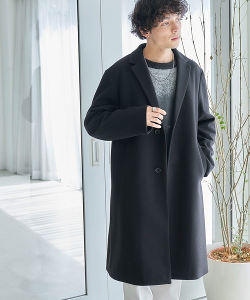 「RAGEBLUE」 チェスターコート SMALL グレー メンズ_画像3