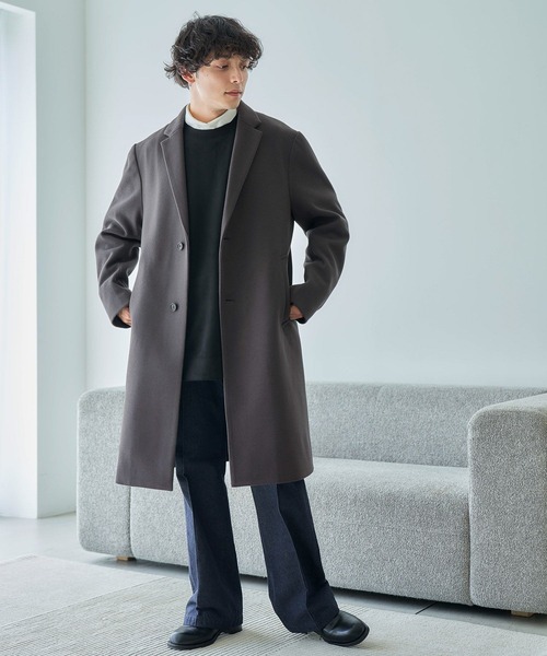 「RAGEBLUE」 チェスターコート SMALL グレー メンズ_画像5