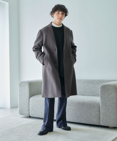 「RAGEBLUE」 チェスターコート SMALL グレー メンズ_画像6