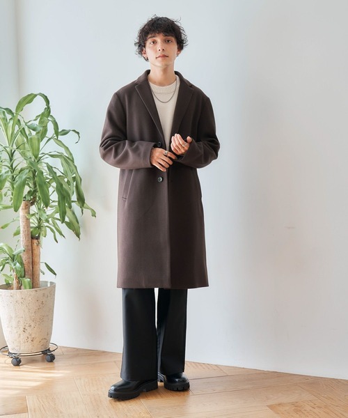 「RAGEBLUE」 チェスターコート SMALL グレー メンズ_画像9