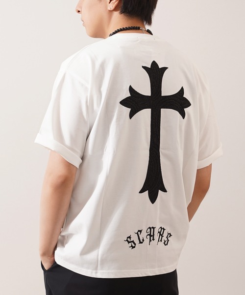 tシャツ ペイズリークロス アップリケ Tシャツ / Paisley Cross