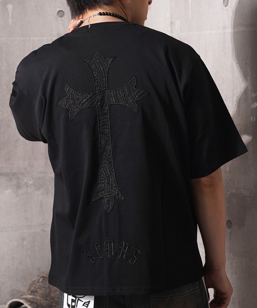 tシャツ ペイズリークロス アップリケ Tシャツ / Paisley Cross