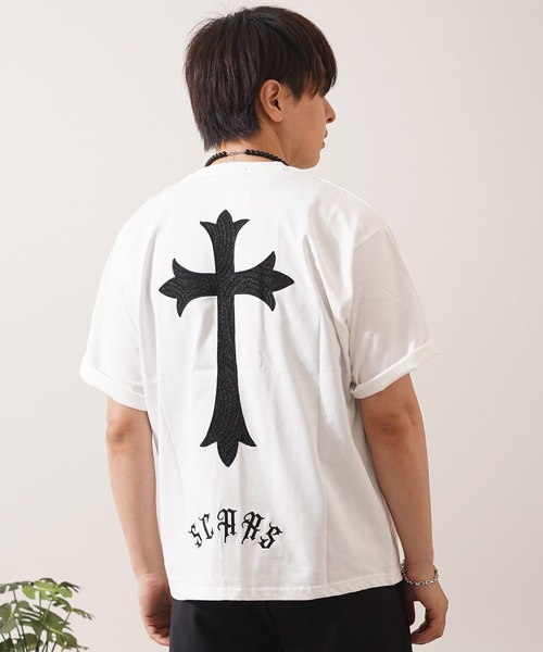 tシャツ ペイズリークロス アップリケ Tシャツ / Paisley Cross