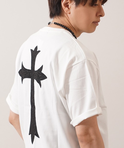 tシャツ ペイズリークロス アップリケ Tシャツ / Paisley Cross