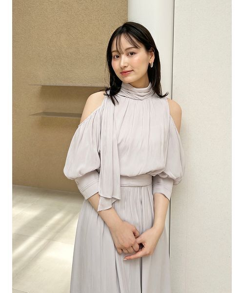 snidel コールドショルダーワンピース　OLV SNIDEL ワンピース コールドショルダーワンピース : ZOZOTOWN
