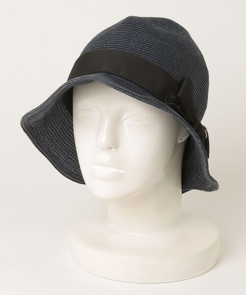 ランバン LANVIN★帽子 ハット 黒 リボン付き 新品・未使用品 LANVIN en Bleu ランバンオンブルー 帽子 ハット リボン - メルカリ