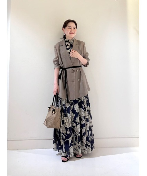 新品タグ付き】ワルツシアーオーガンジャケット カーキ ダブルブレスト