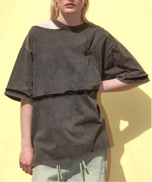 MAISON SPECIAL（メゾンスペシャル） tシャツ 半袖 Shirring