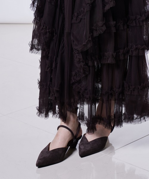 パンプス シープスエードパンプス