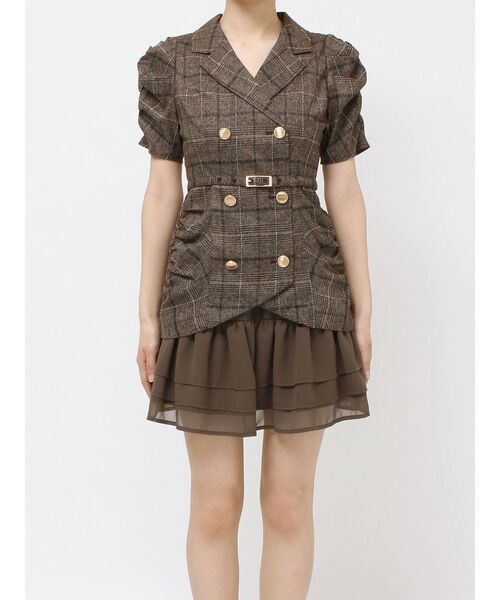 RESEXXY（リゼクシー） ワンピース ヘムフリルテーラードミニ