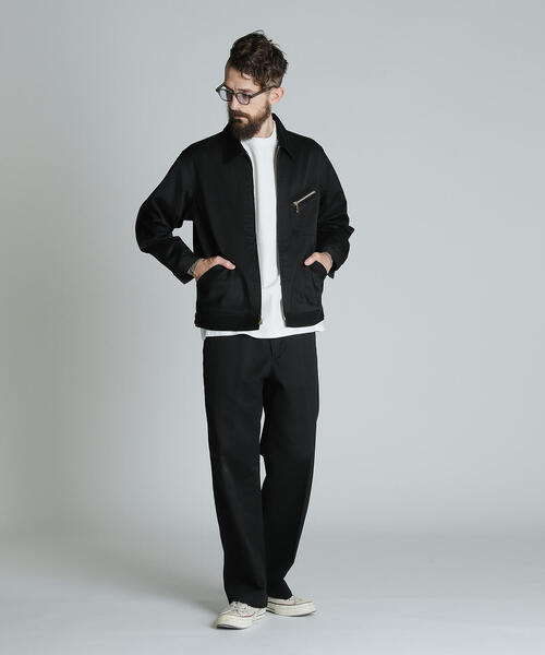 Schott N.Y.C（ショット） 「schott」 ジップアップブルゾン S カーキ