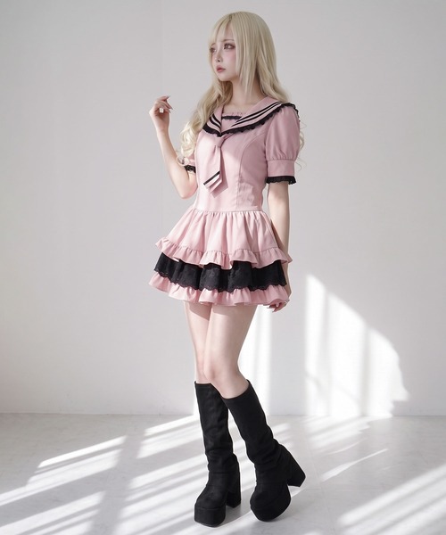 Diable baiser（ディアブルベーゼ） スカート 夏 レースフリル