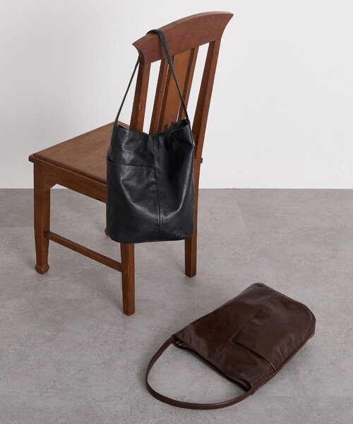 BEARDSLEY ストロートートバッグ A4 ブラウン BEARDSLEY トートバッグ ワンショルダーレザートート レディース
