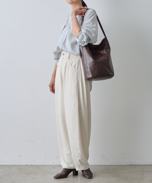 【美品】 BEARDSLEY ビアズリー ワンショルダーレザートート セール】 ワンショルダーレザートート （トートバッグ）｜BEARDSLEY