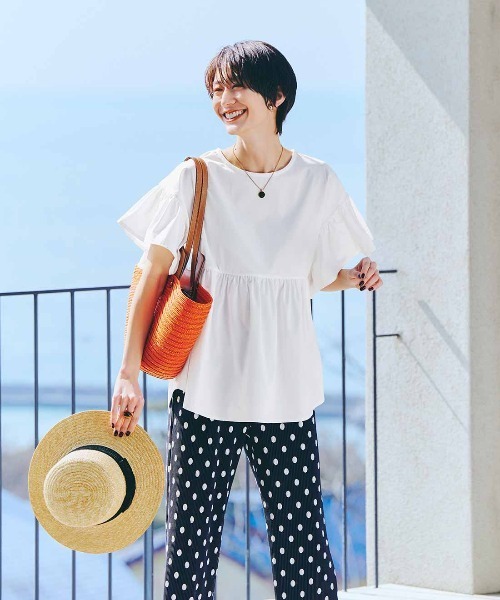 (新品)IEDIT 福田麻琴さん 水着 3XL（4L相当） IEDIT[イディット] 福田麻琴さんコラボ リブ素材のスイムウェア3