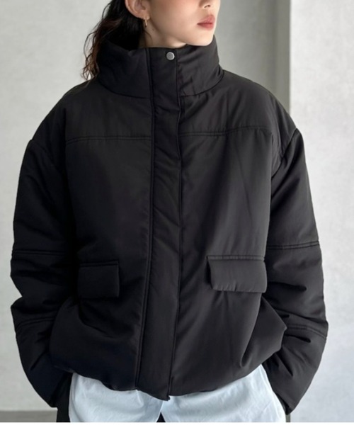 ダウンコート ダウンジャケット 「Good Riddance」ハイネック ドロー