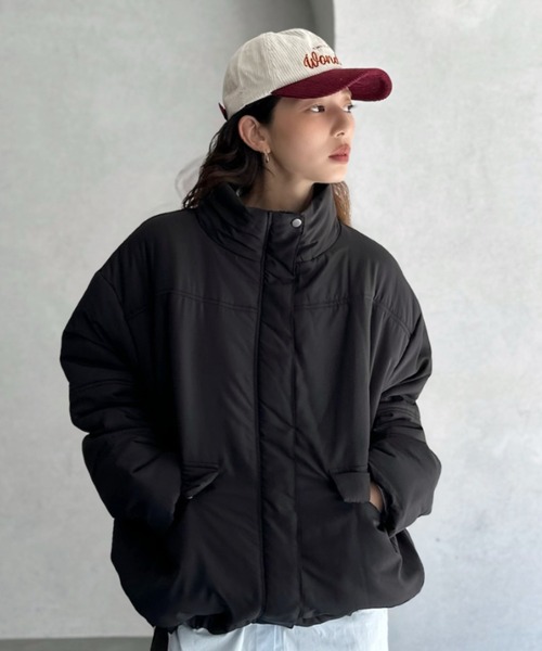 ダウンコート ダウンジャケット 「Good Riddance」ハイネック ドロー