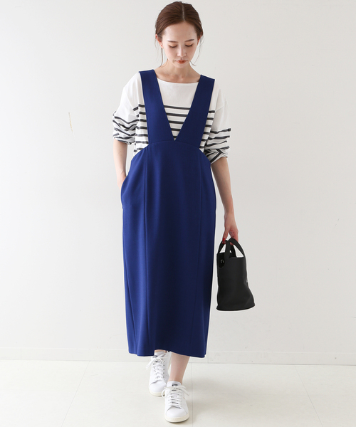 スローブイエナ　サロペットロングスカート SLOBE IENA（スローブイエナ） サロペットスカート 36 ブラック