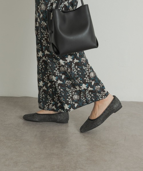 「URBAN RESEARCH DOORS」 フラットパンプス 38 ブラック レディース