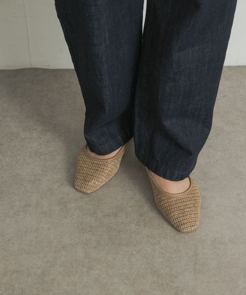 「URBAN RESEARCH DOORS」 フラットパンプス 38 ブラック レディース