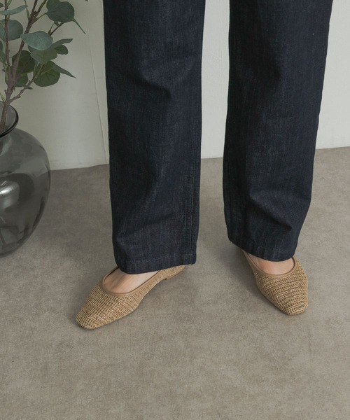 「URBAN RESEARCH DOORS」 フラットパンプス 38 ブラック レディース