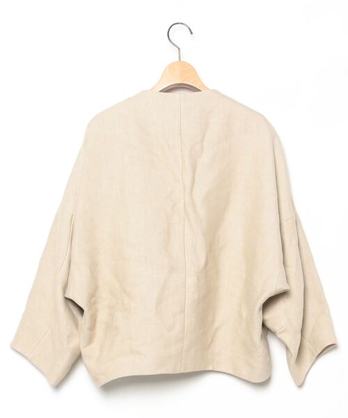 ドゥロワー DRAWER フードテーラージャケット 38サイズ DRAWER（ドゥロワー） ノーカラージャケット 38 ベージュ レディース