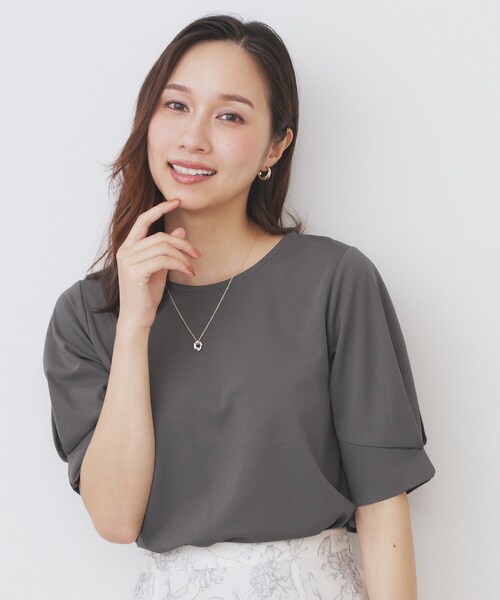 index（インデックス） tシャツ パフスリーブトップス「洗濯機洗い可
