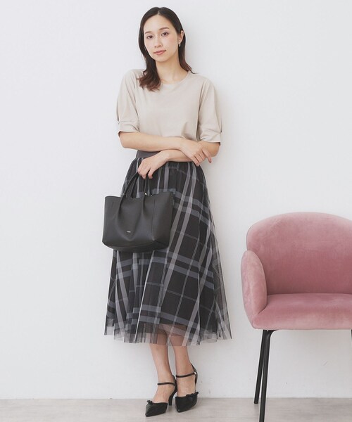 index（インデックス） tシャツ パフスリーブトップス「洗濯機洗い可
