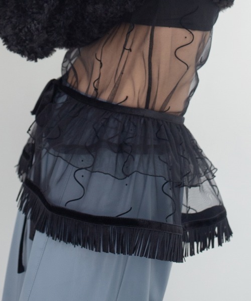 PoI つけ襟 付け襟 「POI」Tulle collar skirt チュール付け襟