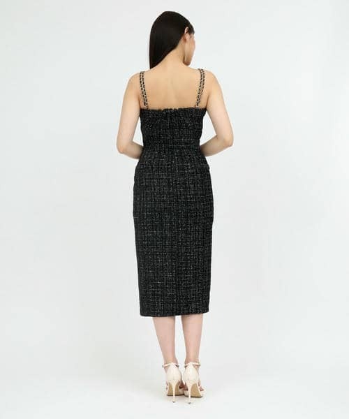 ROYAL PARTY ワンピース ダブルチェーンストラップツイード