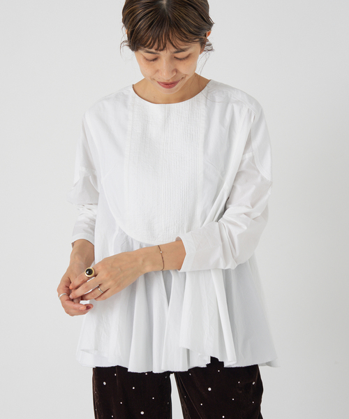 IENA（イエナ） ブラウス シャツ AAYUSHI/アユーシ 別注 フロント