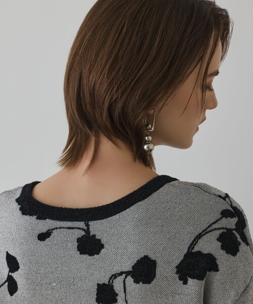 フクレジャガードニットカーディガン GRACE CONTINENTAL｜フクレジャガードニットカーディガン | Rakuten