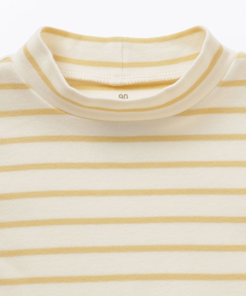 無印良品（MUJI） tシャツ ベビー 両面起毛ハイネック長袖Tシャツ