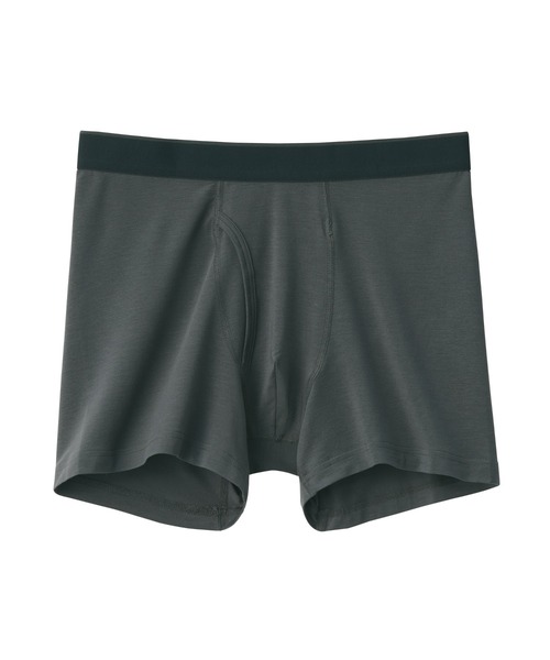 無印良品（MUJI） ボクサーパンツ 紳士 なめらか 前閉じローライズ