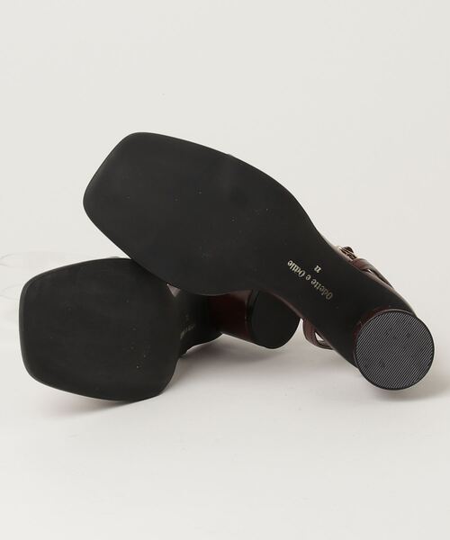 「ODETTE E ODILE」 ヒールサンダル 23cm シルバー レディース_画像3