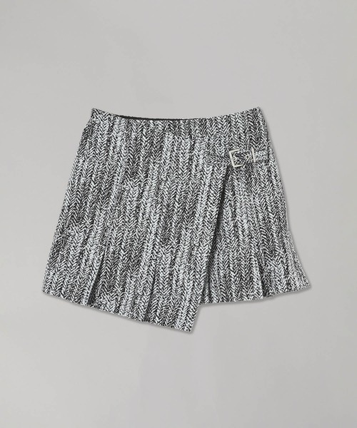 GANNI（ガニー） スカート GANNI Cotton Tweed Wrap Mini Skirt W0054