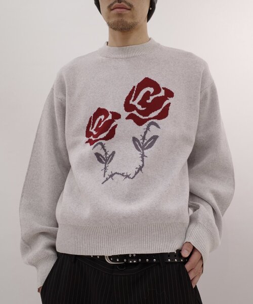 「WHO'S WHO gallery」 「BLESSYOUALL」長袖ニット MEDIUM パープル レディース_画像6