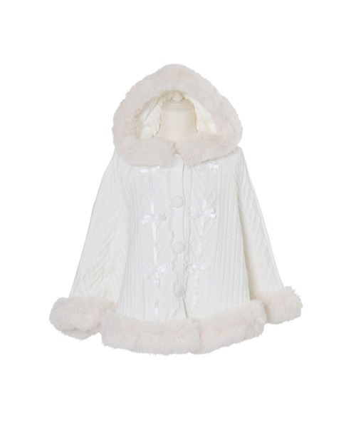 mellfy memory（メルフィーメモリー） ポンチョ Fluffy Meringue