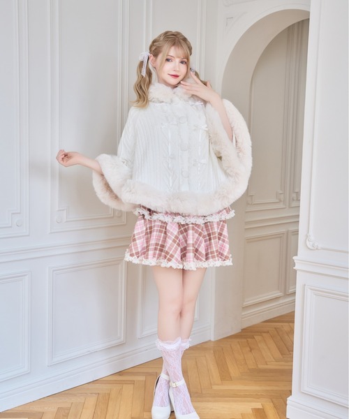 mellfy memory（メルフィーメモリー） ポンチョ Fluffy Meringue