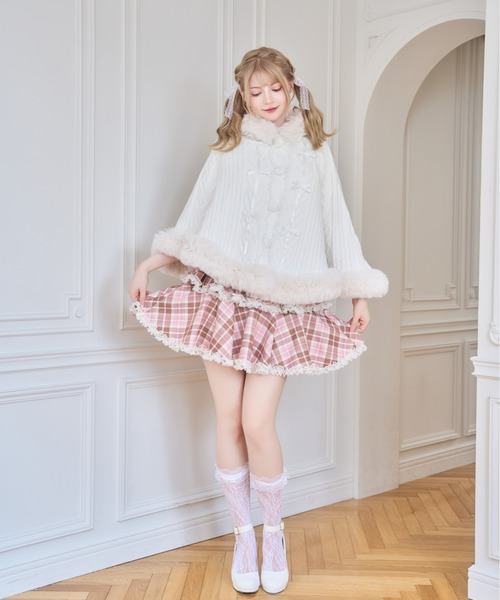 mellfy memory（メルフィーメモリー） ポンチョ Fluffy Meringue