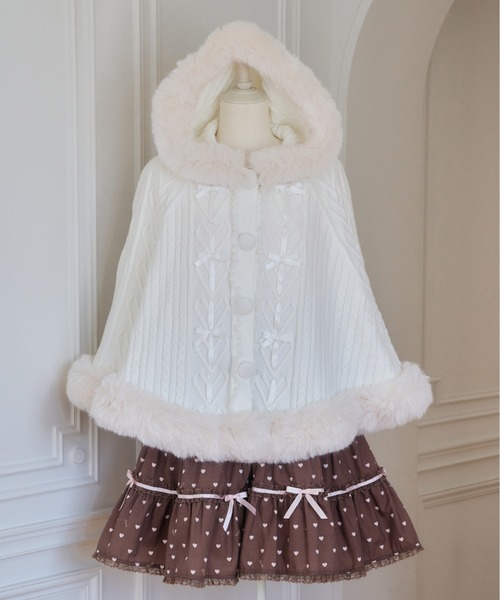 mellfy memory（メルフィーメモリー） ポンチョ Fluffy Meringue