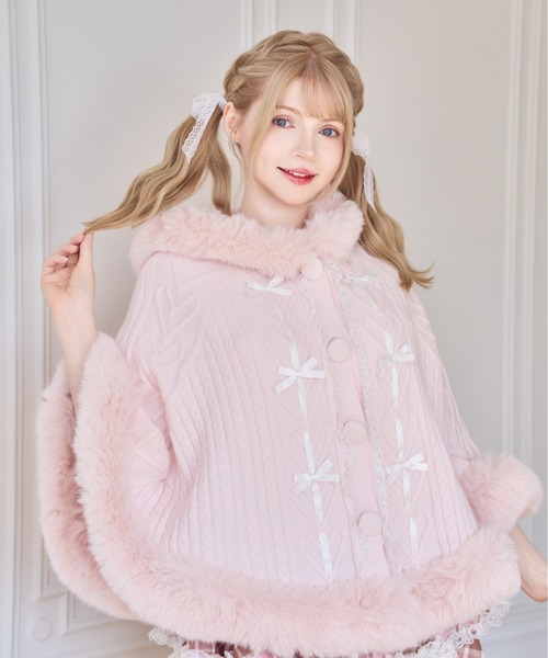 mellfy memory（メルフィーメモリー） ポンチョ Fluffy Meringue