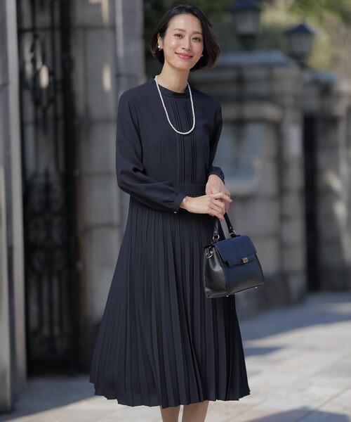 J.PRESS（J.プレス） ワンピース ノルディス2wayジョーゼット プリーツ