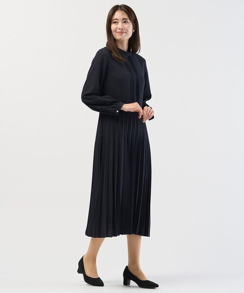 J.PRESS（J.プレス） ワンピース ノルディス2wayジョーゼット プリーツ