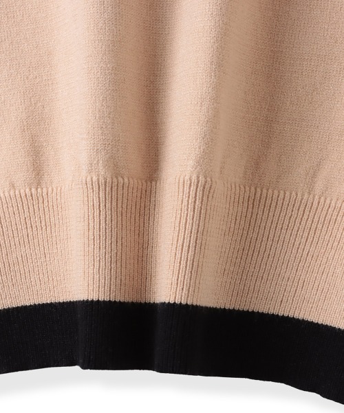 「QUEENS COURT」 長袖ニット M ブラック レディース_画像3