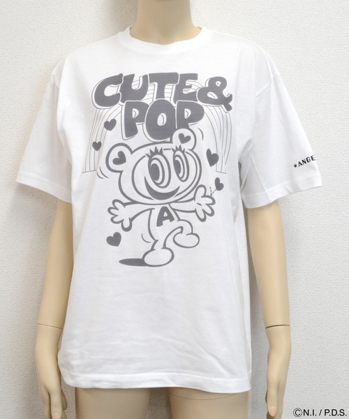 ANGEL BLUE（エンジェルブルー） tシャツ Tシャツ 虹 レディース