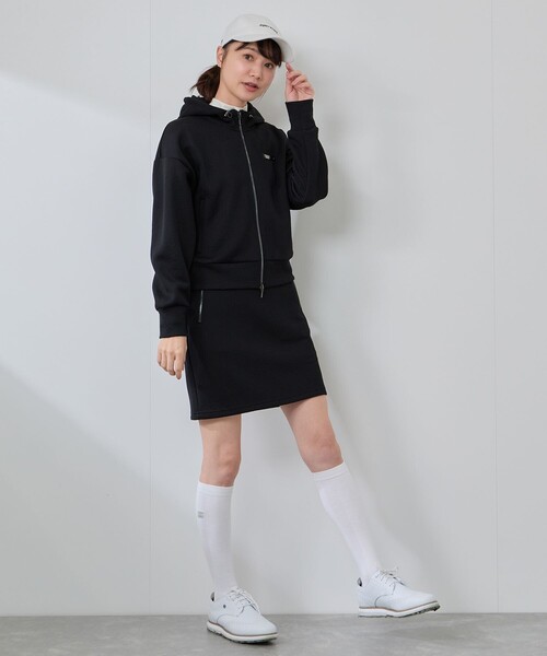 JUN&ROPE'（ジュンアンドロペ） パーカー ロゴキルト風ジャガード