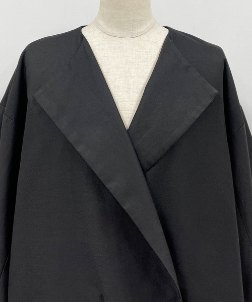 「PICCIN」 コート M カーキ レディース_画像7